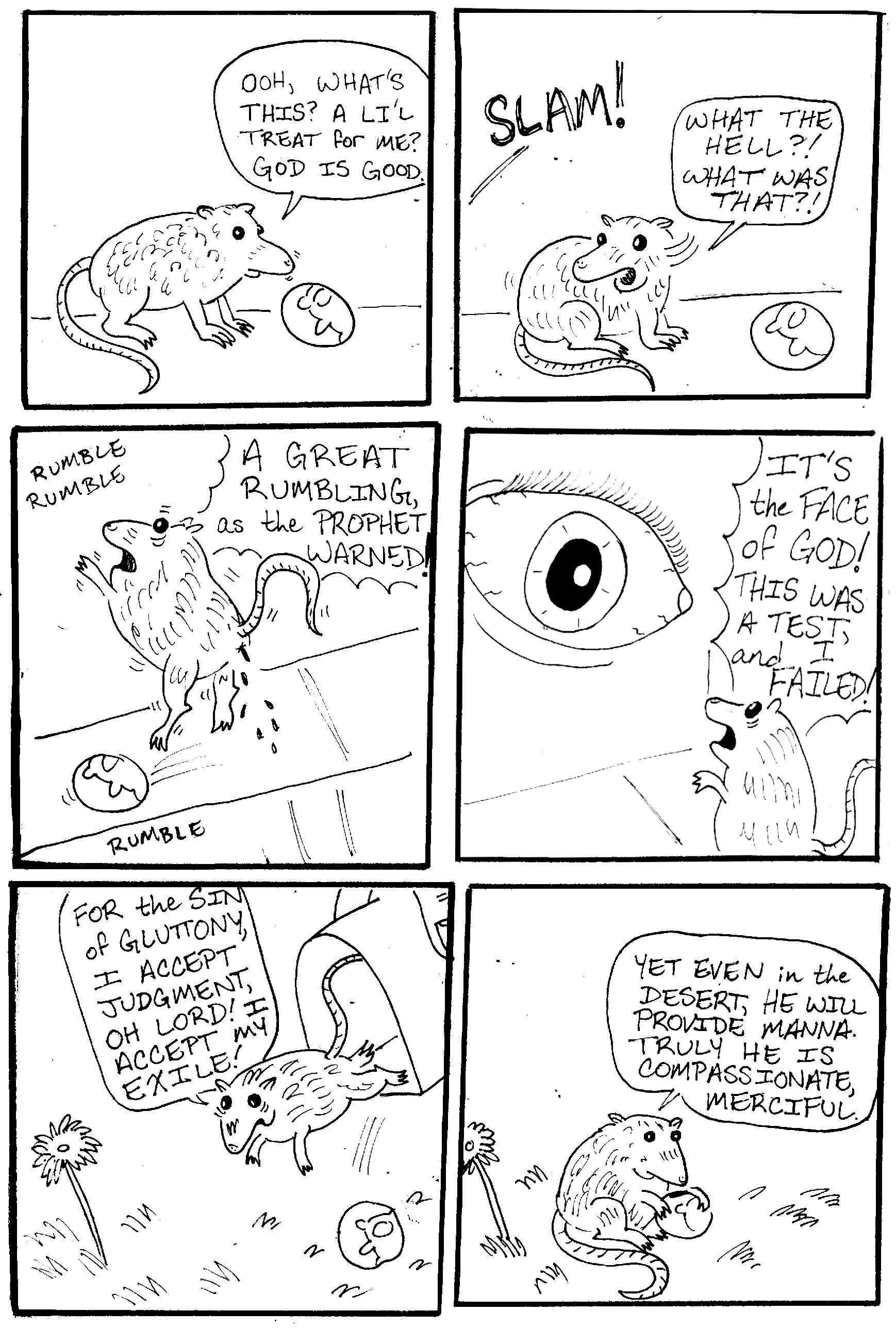 A mouse has a religious experience